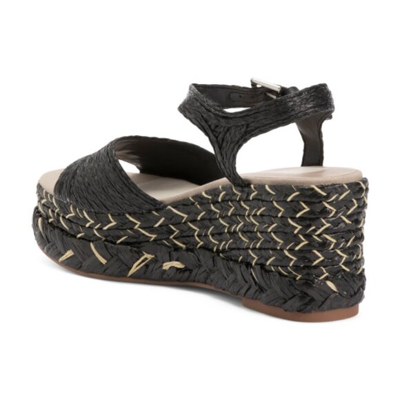 NEW DOLCE VITA Tiago Wedge Sandals in black for women 825 3m2 - Picture 7 of 9